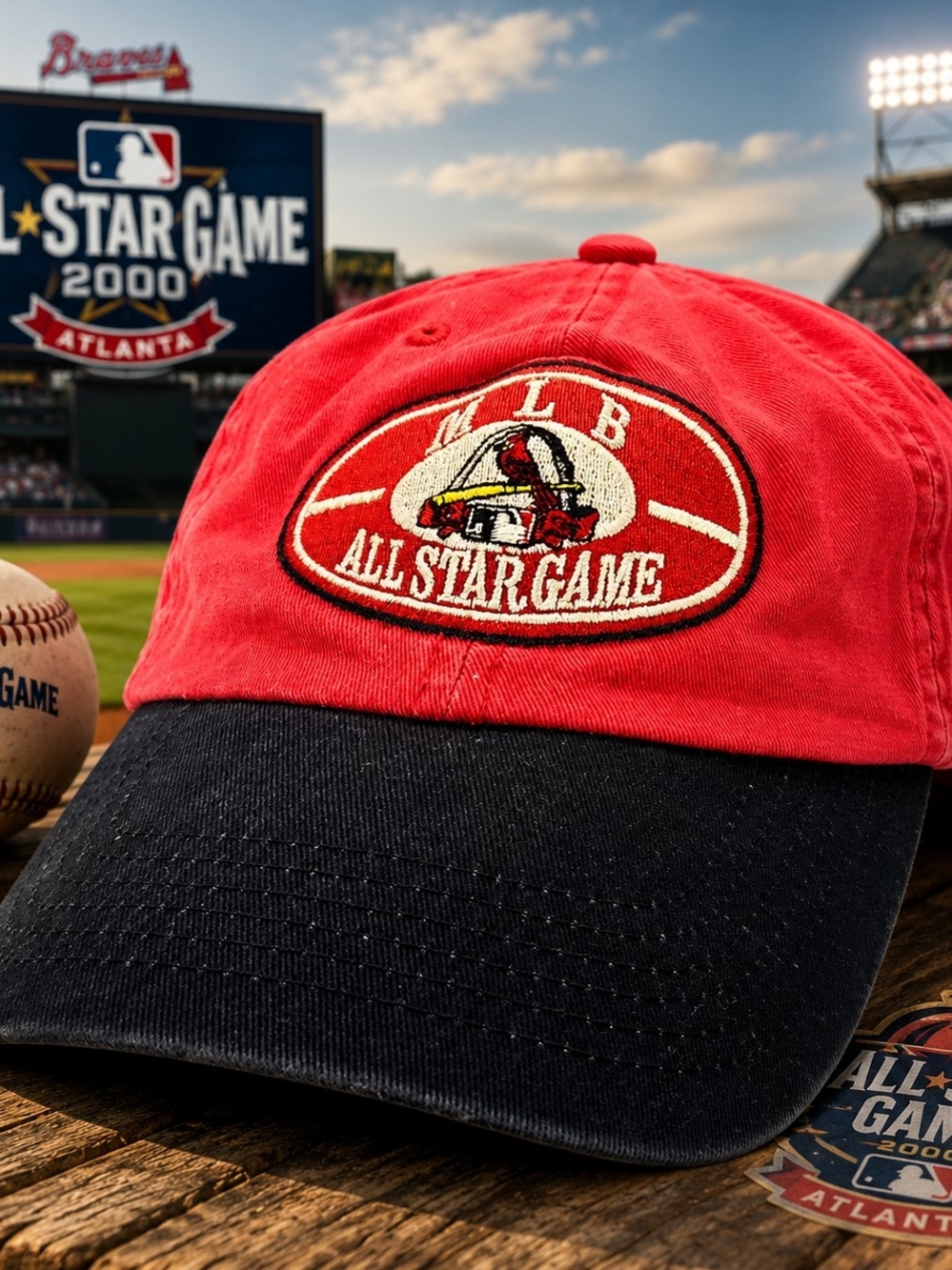 MLB All Star Game 2009 St. Louis Cardinals Red Strapback Hat ASG Baseball Cap